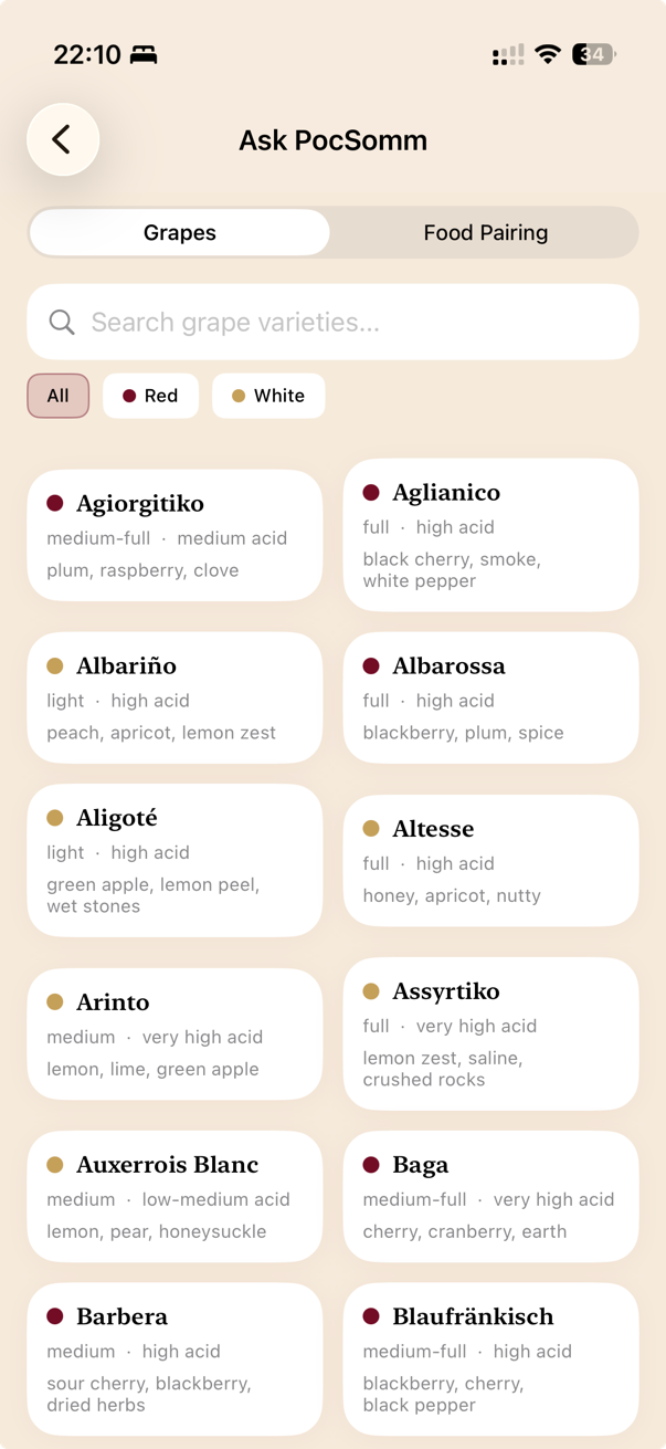 PocSomm Ask PocSomm sommelier answer